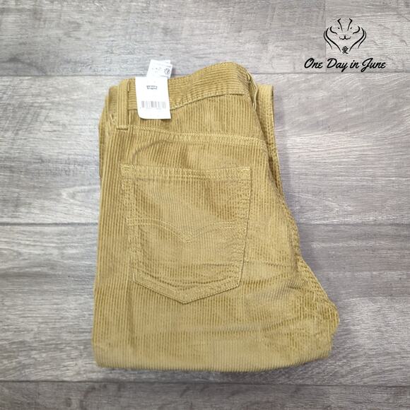 Levi's Low Pro Mid Rise Straight Leg Corduroy Pants Size 4 (27x30) - Picture 6 of 6